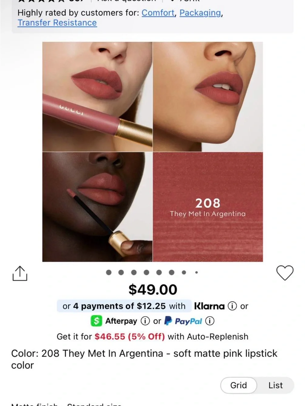 Gucci liquid matte